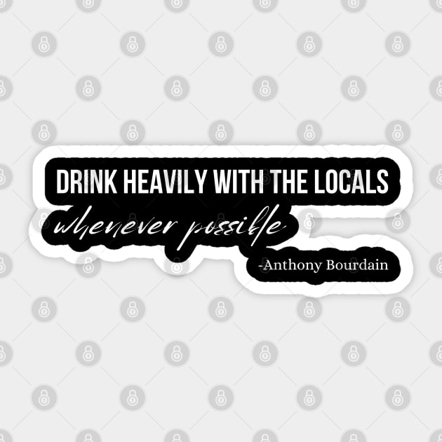 Anthony-Bourdain Sticker by DewaJassin